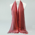 Hot Selling fashion lady solid red chevron 100% cashmere scarf